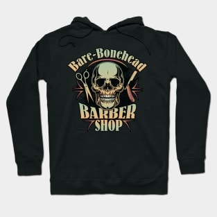 Bare-Bonehead - Barbershop Graphic Hoodie